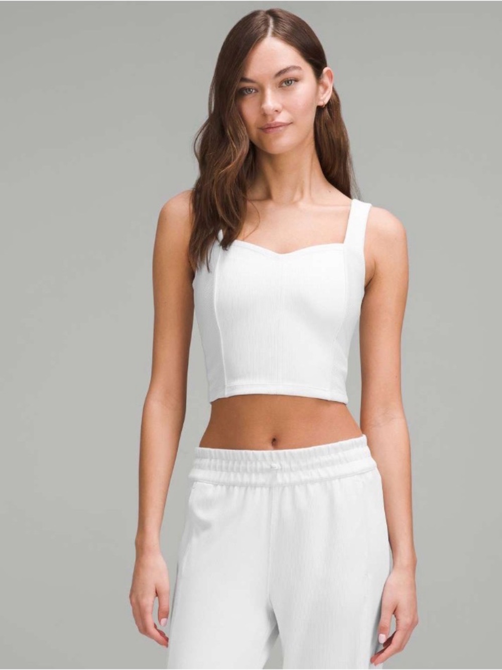 Lululemon Ribbed Softstreme Sweetheart Tank Top white
Light Vapor size medium